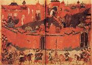 unknow artist The Mongolen Sturmen and conquer Baghdad in 1258 Sweden oil painting artist